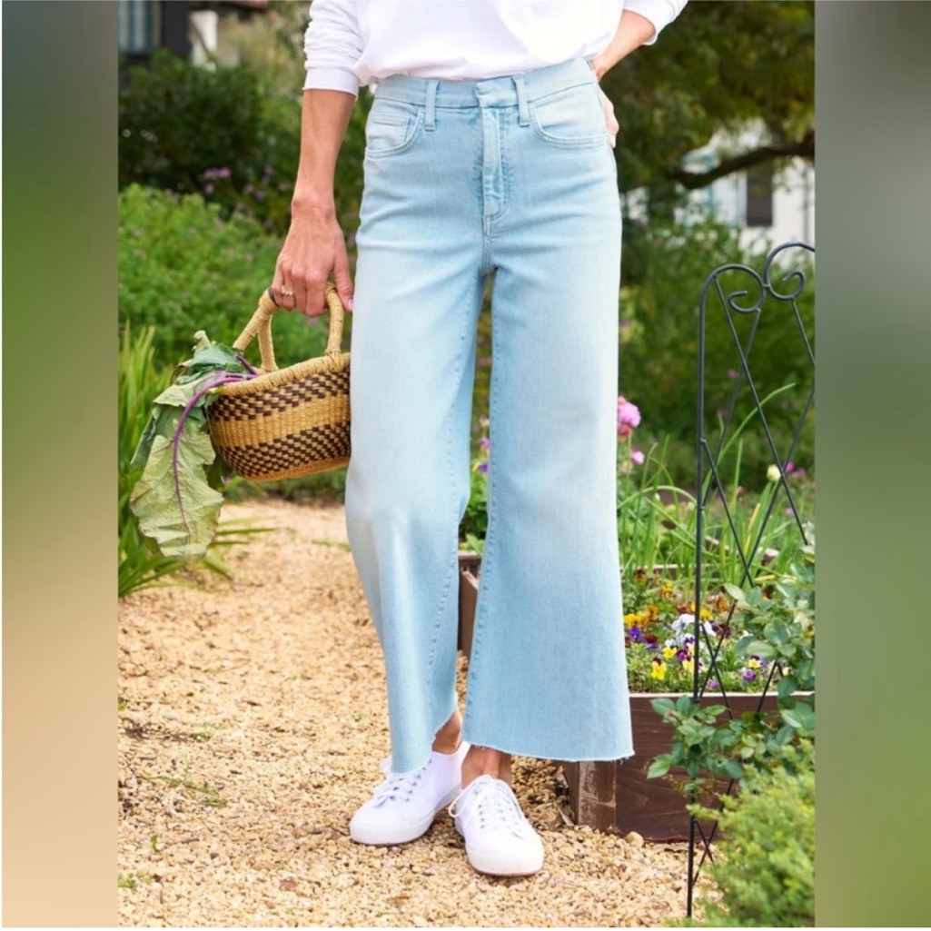 Frank & Eileen Galway Gaucho Jeans Italian Dream Denim 1967 Wash